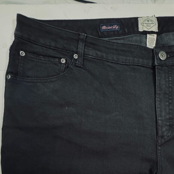 St. Johns Bay Jeans Womens 24W Black Bootcut Secretly Slender Mid-Rise Pants NEW - Picture 5 of 16